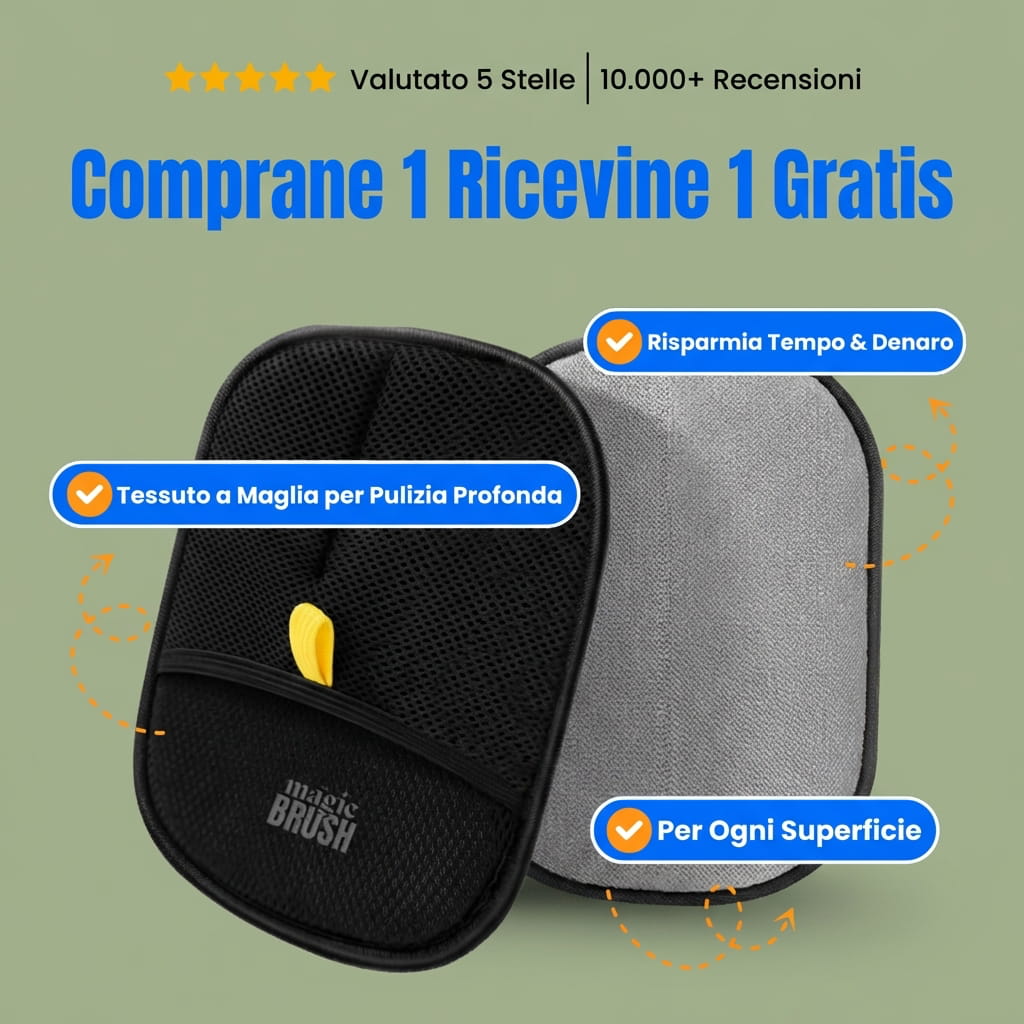 MagicBrush Guanto Anti pelo Portatile Facile